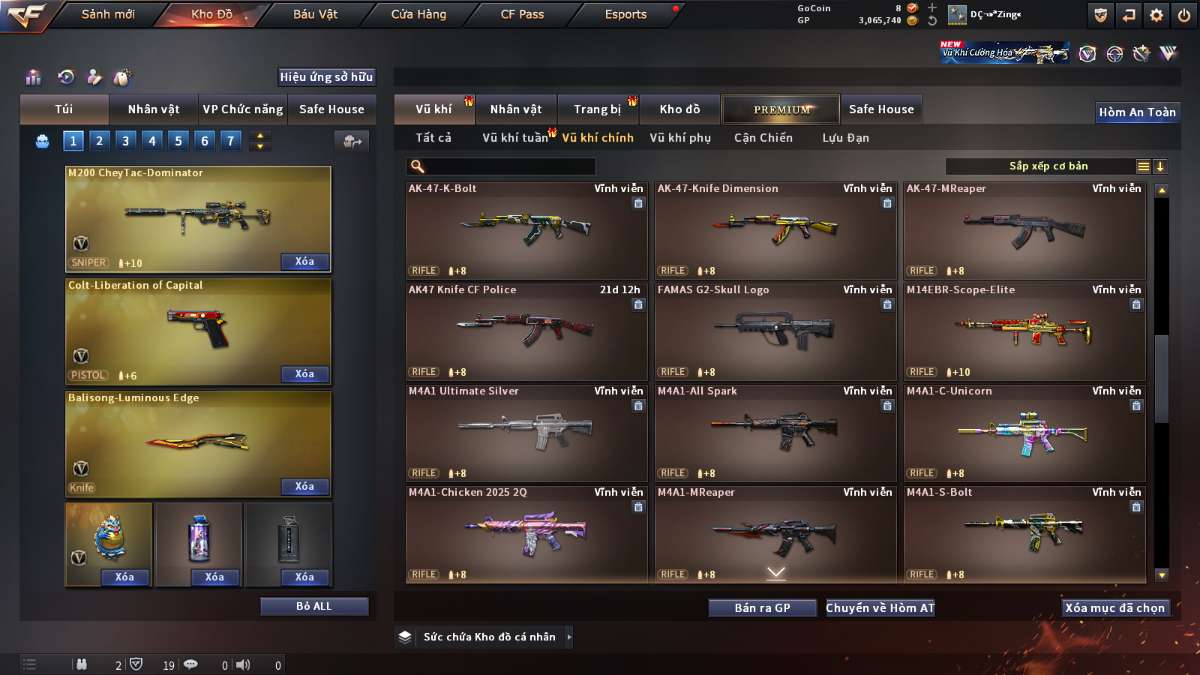 shop acc cf uy tin gia re